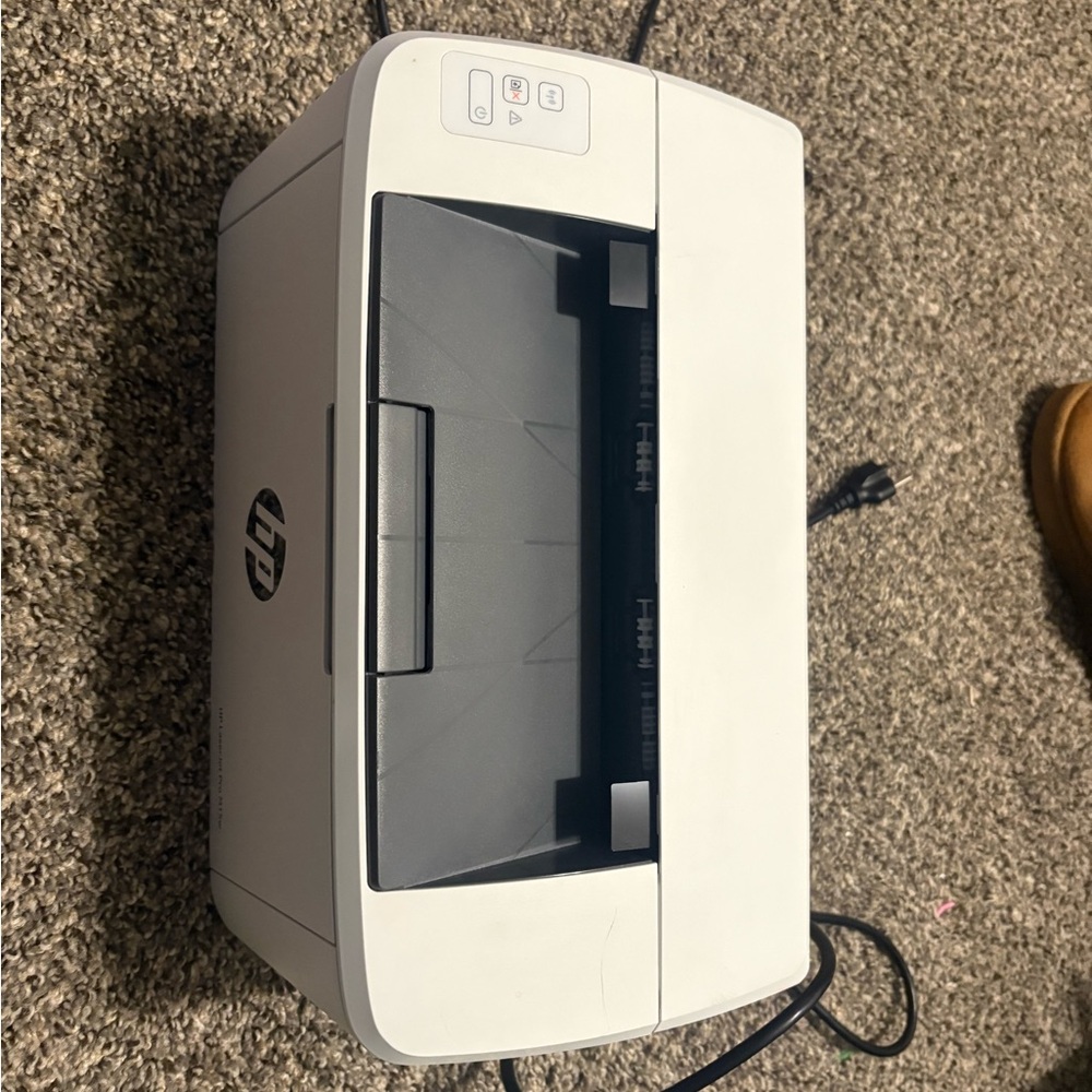HP White and Gray Compact Desktop Printer
